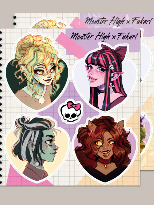 Monster High sticker sheet